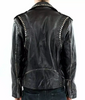 Men's Silver Studded Jacket Black Punk