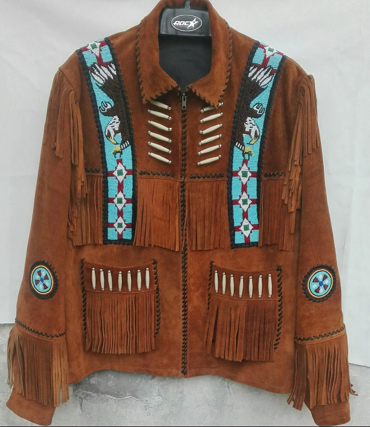 Men's Western Suede Fringe Jacket