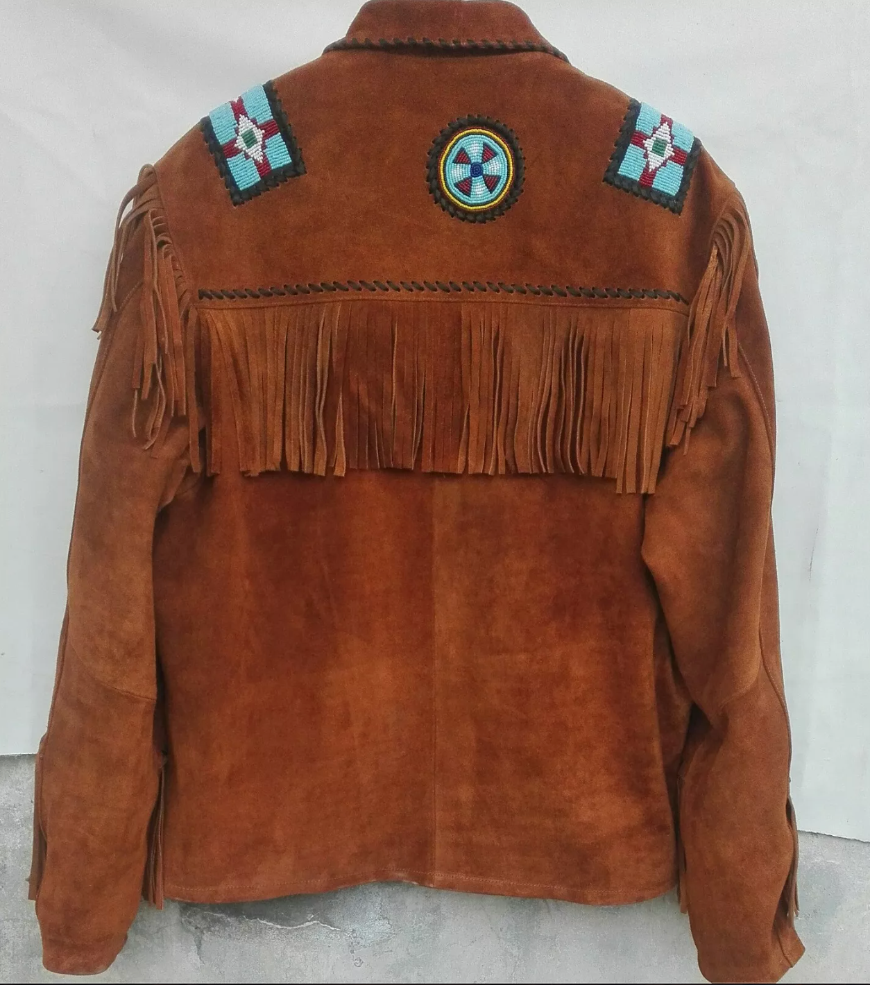 Men's Western Suede Fringe Jacket