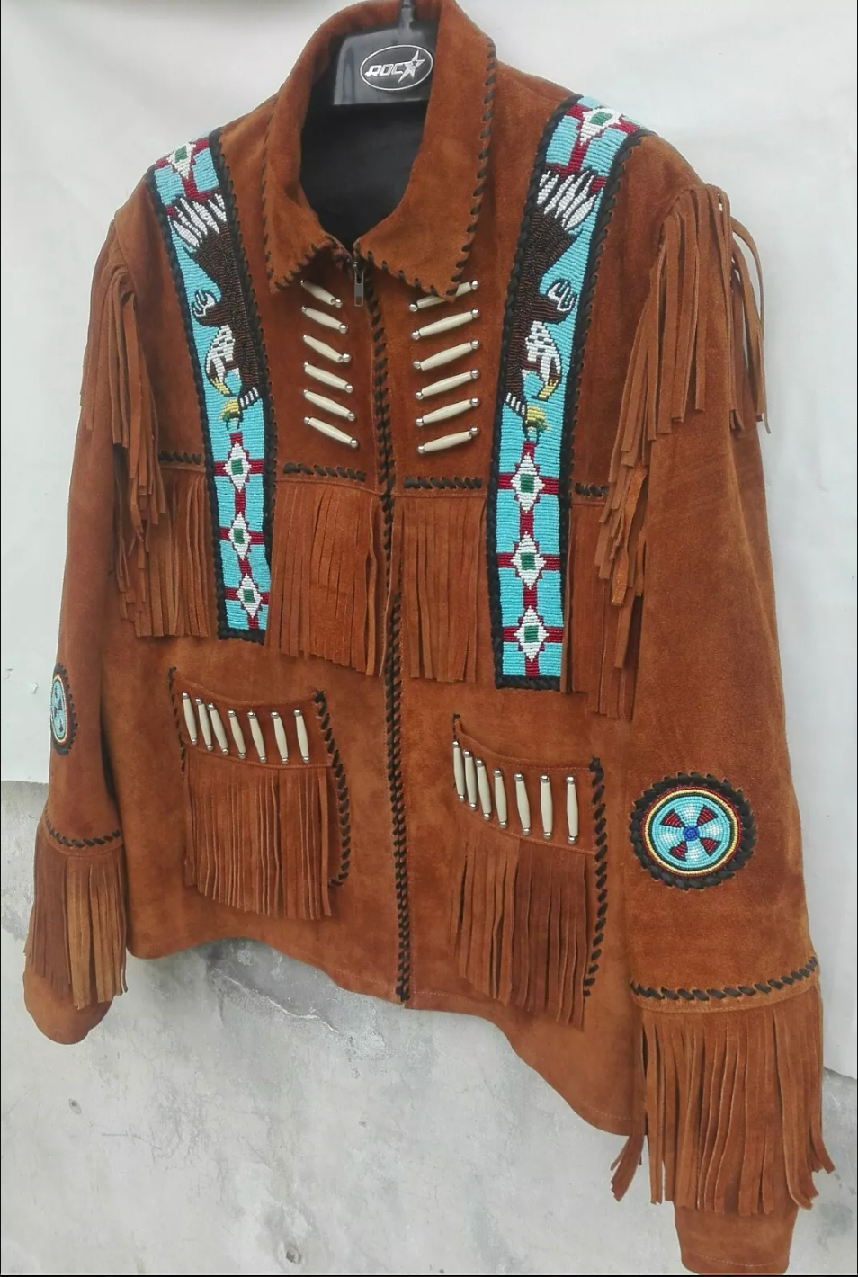 Men's Western Suede Fringe Jacket