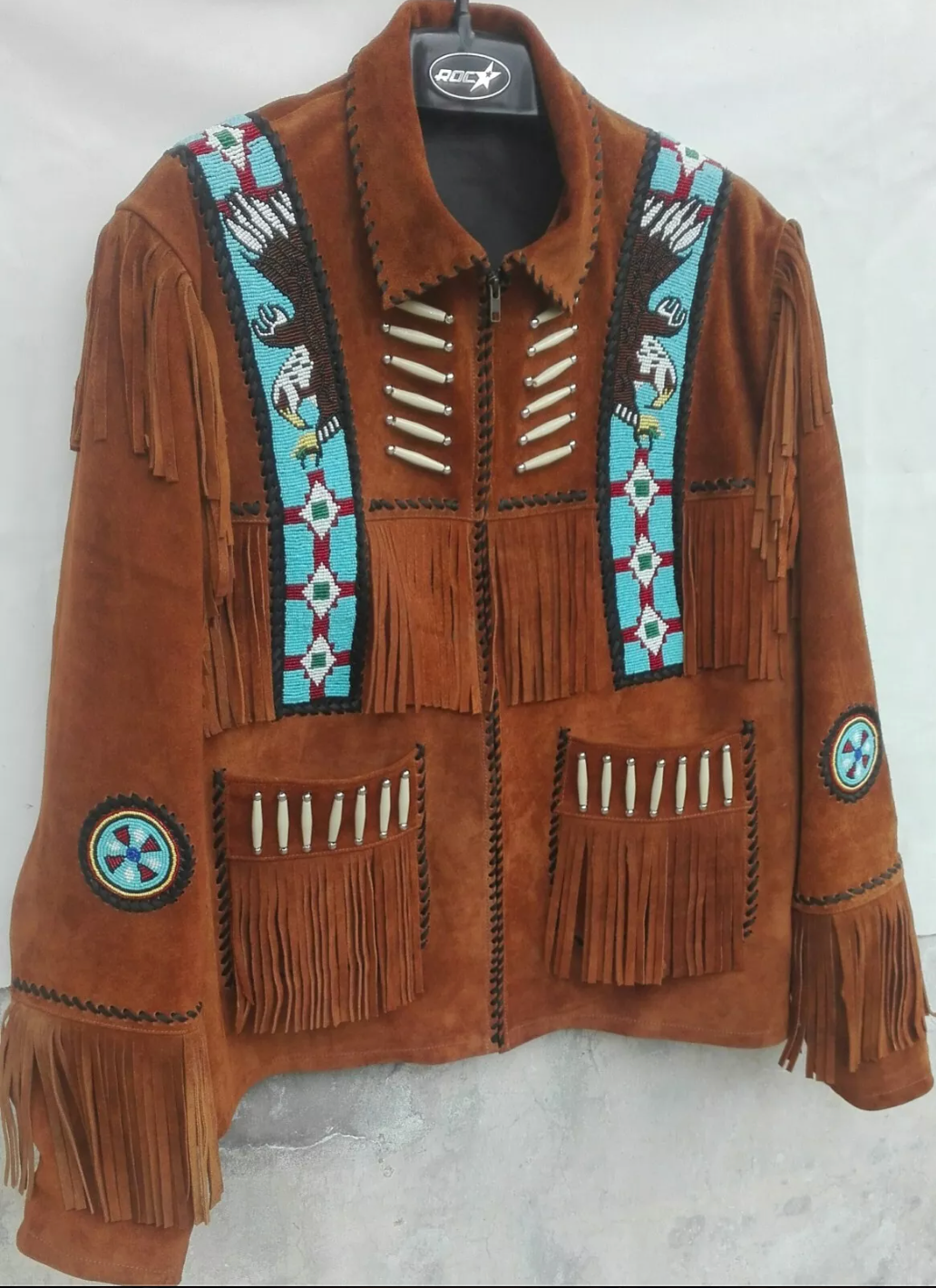 Men's Western Suede Fringe Jacket