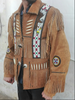 Men's Eagle Western Suede Fringe Jacket