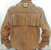 Men's Eagle Western Suede Fringe Jacket