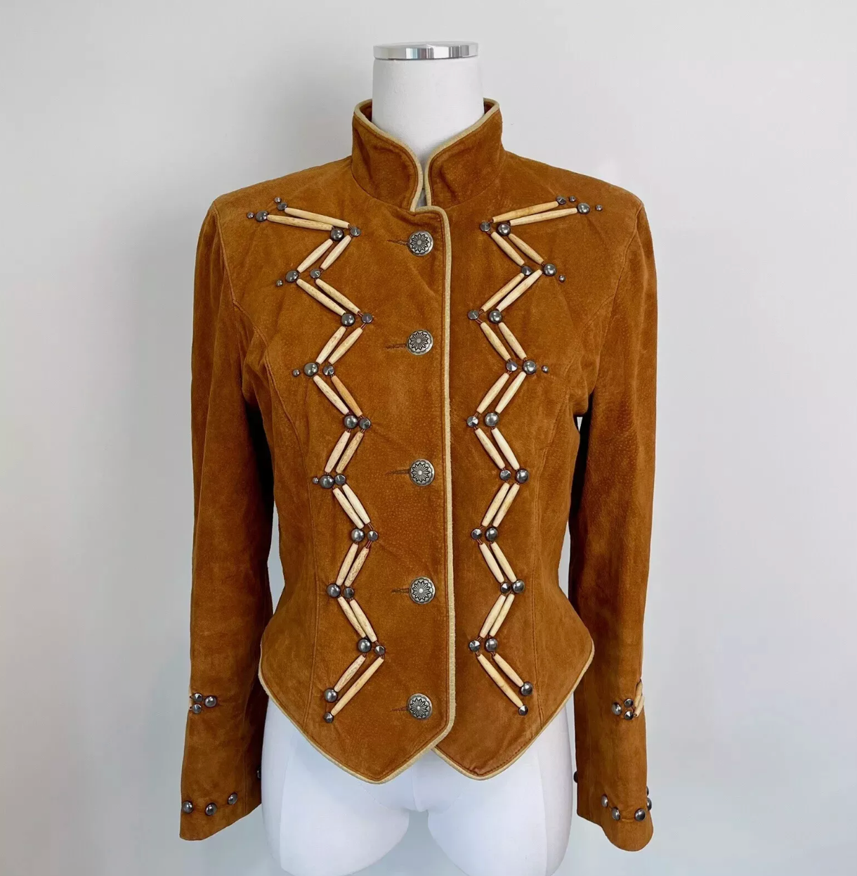 Women's Western Native Leather Suede Jacket