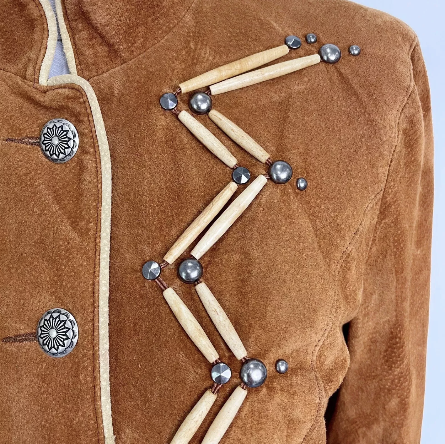 Women's Western Native Leather Suede Jacket