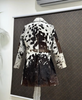 Hair On Cowhide Trench Coat Jacket