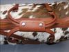 Brown White Western Overnight Bag
