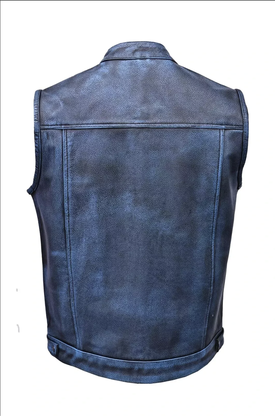 Men's Real Leather Biker Vest