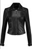 Genuine Leather Women's Studded Biker Jacket