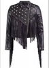 Women's Studded Leather Racer Jacket