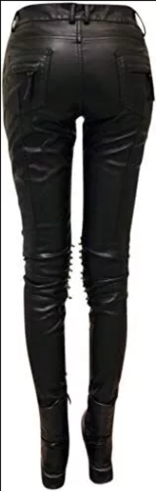 Women's Studded Leather Pants