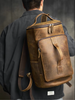 Genuine Leather Duffle Backpack