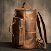 Genuine Leather Duffle Backpack