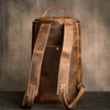 Genuine Leather Duffle Backpack