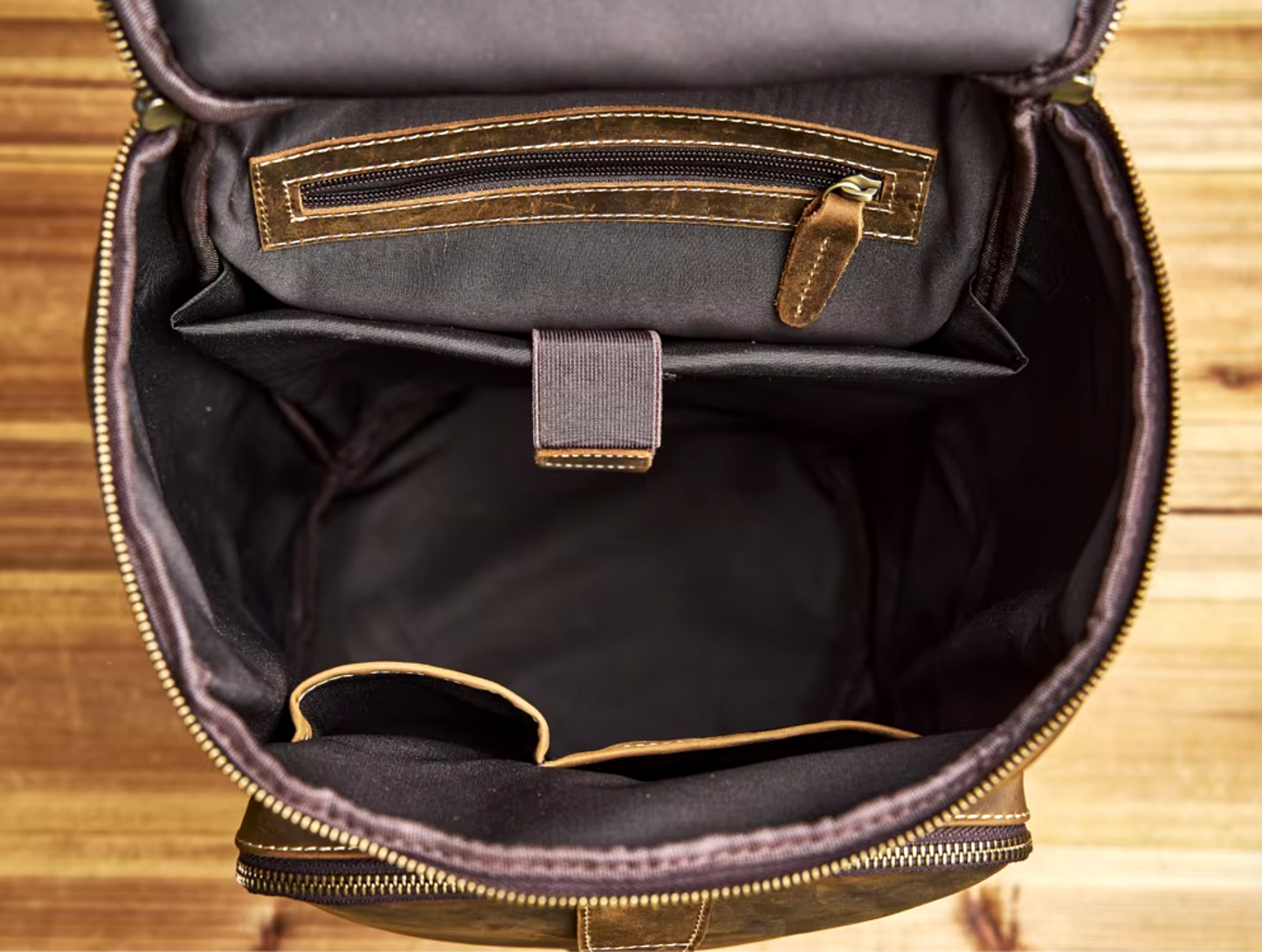 Genuine Leather Duffle Backpack