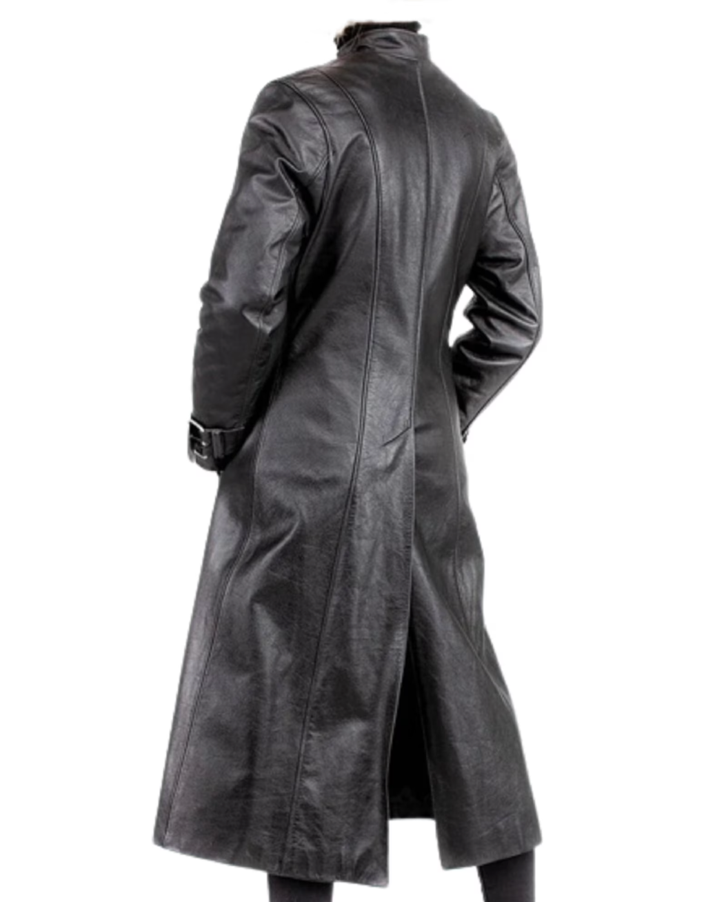 Leather trench coat women's Gothic Over