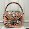 Tooled Leather Shoulder Bag Crossbody