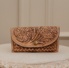 Tooled Leather Engraved Sunglasses Case