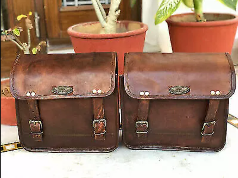 real leather bike panniers