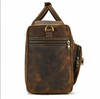 leather carryon weekender bag