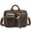 Crazy Horse Leather Laptop Backpack