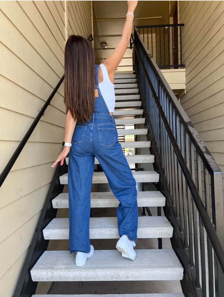 denim overalls for women