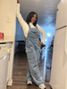 Denim Jumpsuit Overall For Women