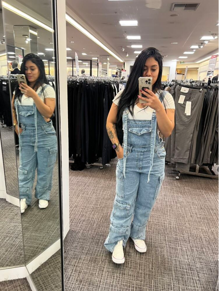 Denim Jumpsuit Overall For Women