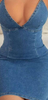 mini skin fit denim dresses sleeveless