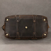 Mens Brown Leather Overnight Bag for Travel