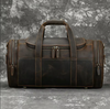 Men's Leather Duffle Bag For Travel, Overnight & Gym