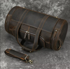 Men's Leather Duffle Bag For Travel, Overnight & Gym