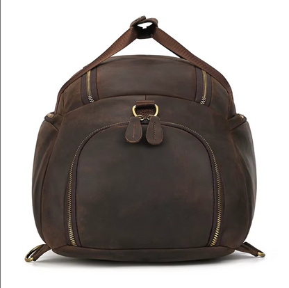 Leather Travel Weekender Bag