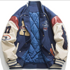 Classic Varsity Baseball Letterman Leather Jacket