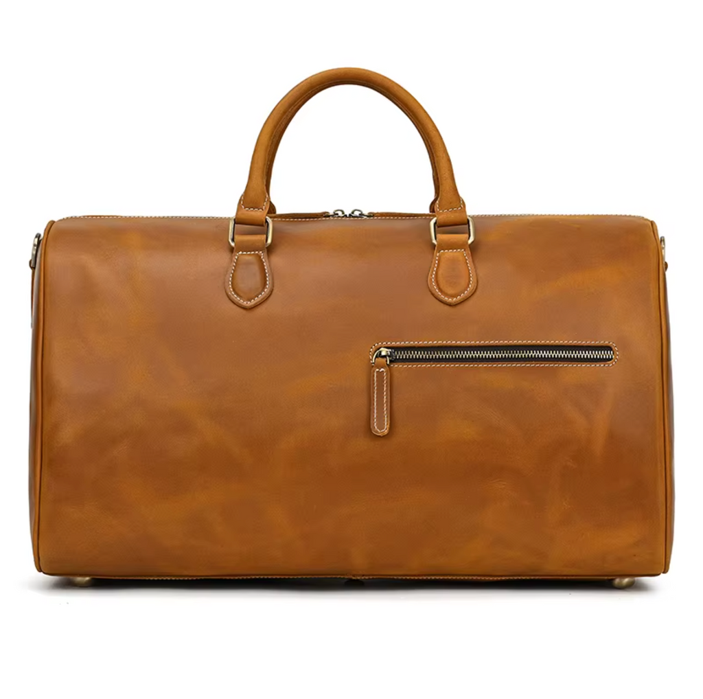 Leather Travel Business Duffle Bag