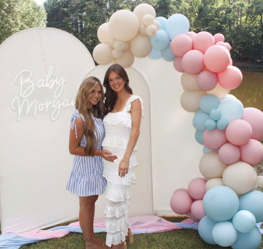 Blue and White Striped Sleeveless Summer Dress