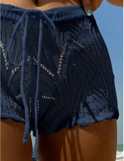 crochet shorts women beach summer