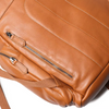 large leather backpack travel and hiking
