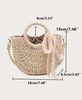 Straw Woven Crossbody Shoulder Bag