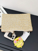 Small Straw Clutch Purse