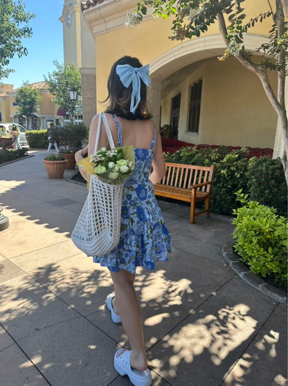 large crochet shopper bag