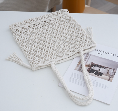 cotton crochet beach summer bag