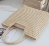 woven large straw bags beach summers holiday