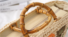 Women's straw summer beach bag