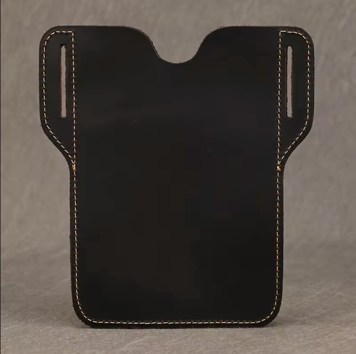 Brown Genuine Leather Belt Pouch