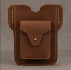 Brown Genuine Leather Belt Pouch