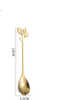 Leaf Handle Dessert Cutlery Set Spoon And Fork