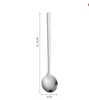 Stainless Steel Round Spoon Coffee Stirring