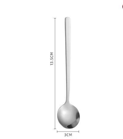 Stainless Steel Round Spoon Coffee Stirring
