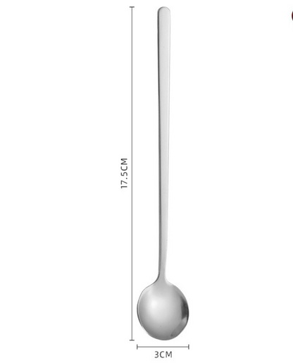 Stainless Steel Round Spoon Coffee Stirring